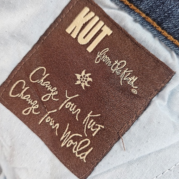 Kut from the Kloth Jeans Womens 6 Blue Denim Distressed Dark Wash Casual Pants - Picture 6 of 9